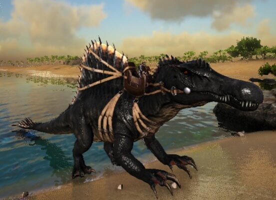 大型両性恐竜スピノサウルスのテイム方法と特徴紹介！生息場所は？