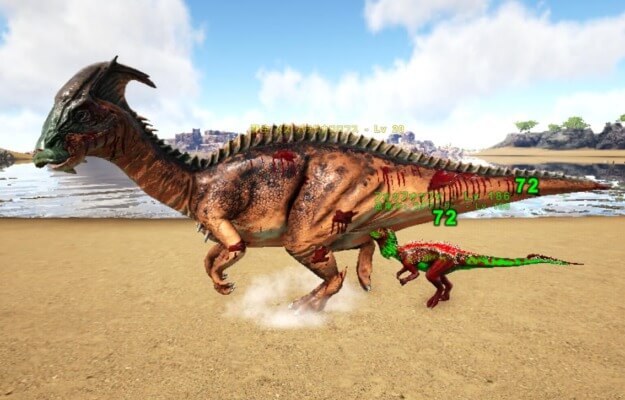 パラサウロロフス狩り