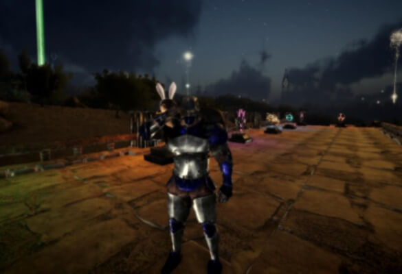 視界がボケけた状態