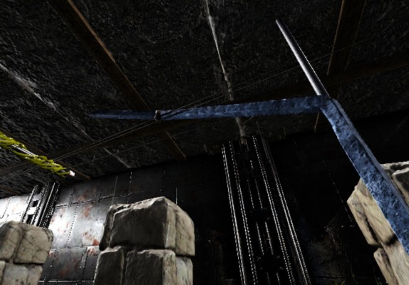 石のパイプ設置