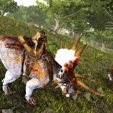 トリケラトプスとユタラプトル