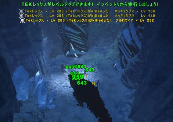 強者の洞窟でレベル上げ