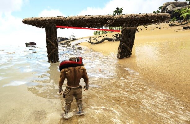 天井を置いてから柱を置いたパターン