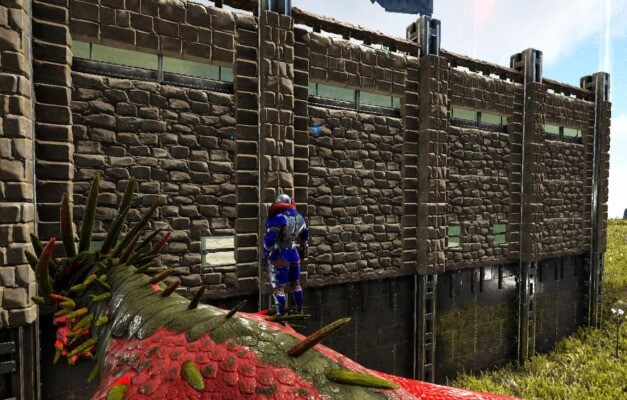 フェンス土台を使ったオシャレな壁