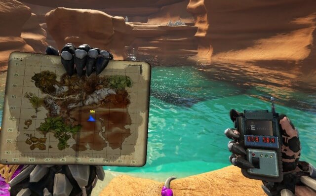 水晶の湖の座標