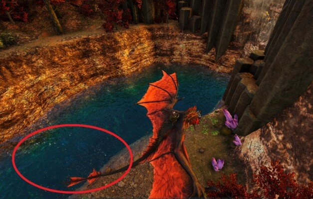 大物のアーティファクトが眠る湖