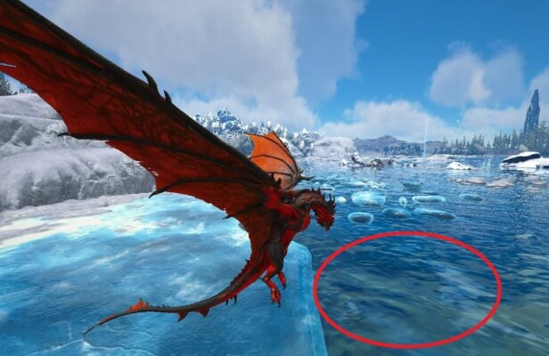 海底洞窟の入口エリア