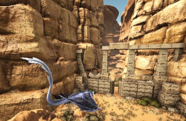 砂漠の割れ目入り口