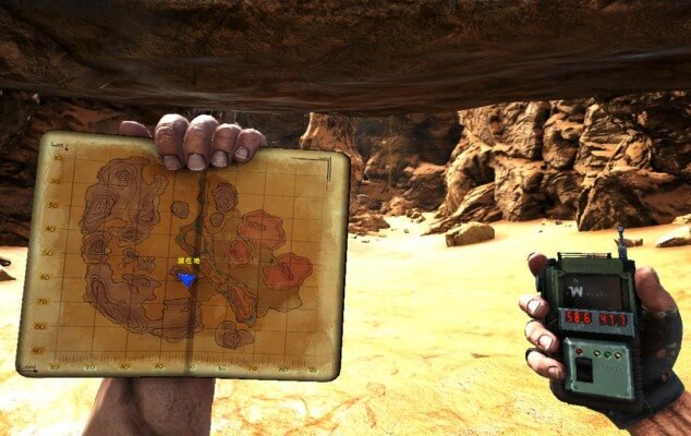 門番の洞窟入口の座標