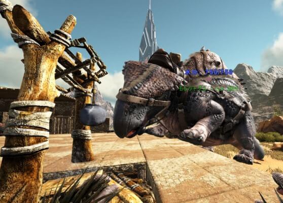 モレラトプスの水分補給