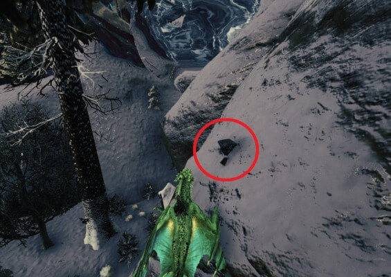 座標26.1 72.9のクレート