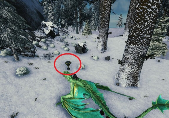 座標24.2 78.7のクレート