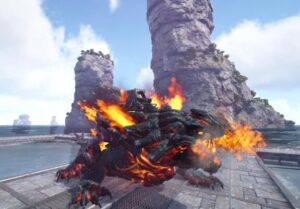 マグマサウルスの生息場所とテイム方法！炎耐性の性能紹介＆火山から卵を入手するには？