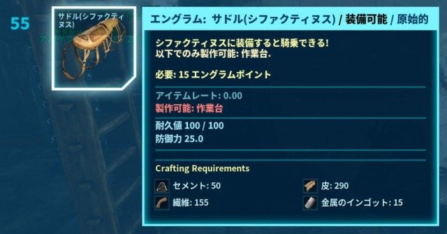 シファクティヌスのサドルのレシピ